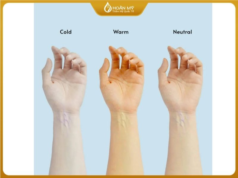 Dựa vào mặt trong của bắp tay hoặc đùi trong sẽ biết ngưỡng bão hoà màu của tế bào da