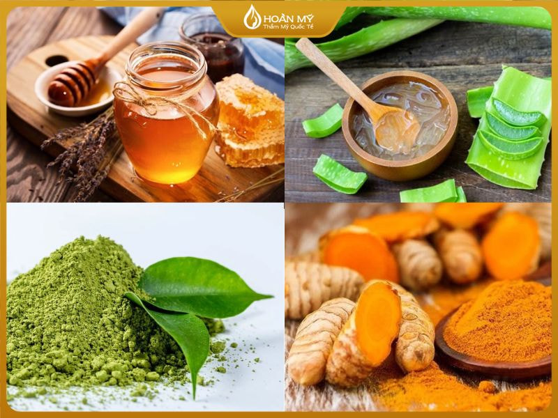 Cách điều trị mụn dưới da bằng: nha đam, mật ong, nghệ tươi, trà xanh