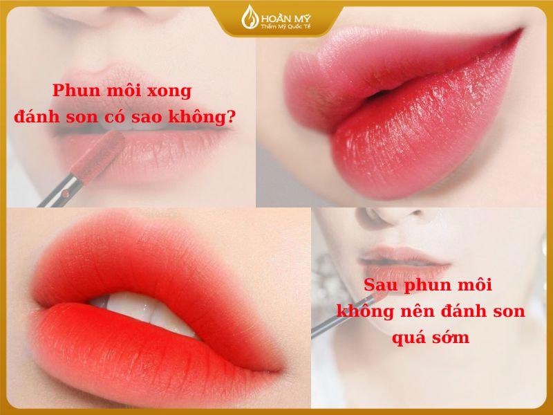 Phun môi xong đánh son có sao không? Là câu hỏi của rất nhiều người