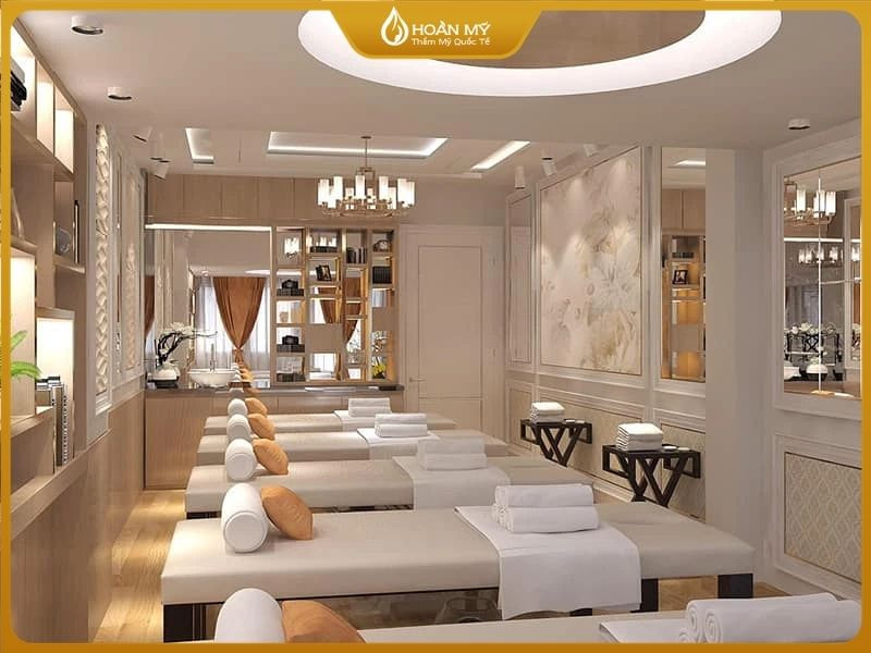Không gian thẩm mỹ sang trọng và hiện đại tại Thẩm mỹ Quốc tế Hoàn Mỹ