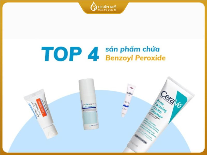 sản phẩm hỗ trợ mụn bọc có tự xẹp không như BHA, benzoyl peroxide